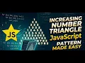 Number Pattern in JavaScript 1 to N Triangle Explained