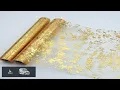 2 Pieces Gold Table Runner Sequin Glitter Foil Metallic Thin Mesh Runner