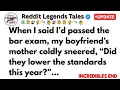 When I said I d passed the bar exam my boyfriend s mother coldly sneered Did