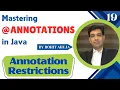 Annotation Restrictions in Java