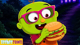 Midnight Magic - Little Zombie Party At Night 🧟 Spooky Skeletons Songs For Kids By Teehee Town