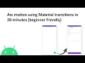 Arc motion using Material transitions in 20 minutes