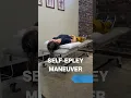 Self-Epley Maneuver for Vertigo