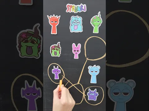 sprunki funny game! #Pinki #colors #rainbow #raddy
