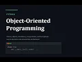Lecture 12 Complete OOPs Object-Oriented Programming in Python