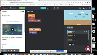 Brick Breaker game - Hour of Code