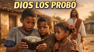 DIOS HONRA AL JUSTO: JESÚS puso una CARTERA con 20 mil PESOS en el CAMINO de TRES NIÑOS HAMBRIENTOS