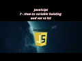 JavaScript 7 How to variable hoisting and var vs let