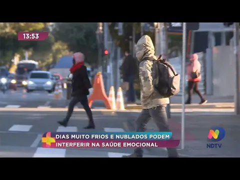 Dias muitos frios e nublados podem interferir na saúde emocional
