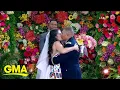 Bride and groom get wedding of their dreams after COVID postponed it twice l GMA