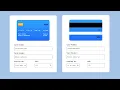 Credit Card Form HTML CSS and Javascript