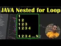What is Nested For Loop in JAVA How is it Work Example-1 in Java Class