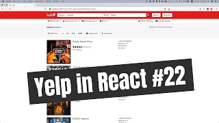 React Hooks Tutorial Build Yelp in React wiring up landing page and search results list