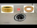 Standard or Extra Thick Wax Ring When Toilet Flange is Flush or Slightly Above Floor Level