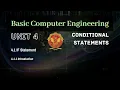 4 1 1 Introduction IF Statement Unit 4 BT-205 C Programming BASIC COMPUTER ENGINEERING