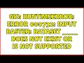 GIS RuntimeError ERROR 000732 Input Raster Dataset -