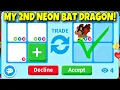 Download Lagu 😱😮‍💨OMG!! I GOR MY 2ND NEON BAT DRAGON! + BEST OFFERS FOR MY MEGA HAETAE! ADOPT ME TRADING #adoptme 