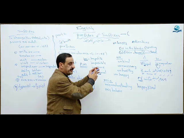 ⁣السوابق واللواحق : الجزء الثاني - prefixes and suffixes: part 2