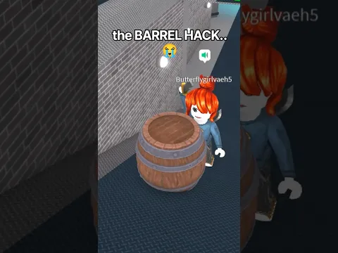the BARREL Hack.. 😭 #murdermystery2 #roblox #prank #funny #shorts