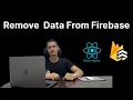 How to remove data to Firebase Firestore React Native Firebase Tutorial