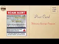 Beware of the Veterans Savings Program Post Card Scam Targeting Veterans and Their Dependents