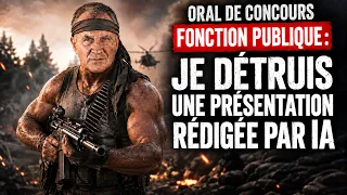 Présentation oral de concours par IA : je la détruis (contrôleur des finances publiques B)