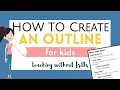 How to Create an Outline for Kids - Planning Your Writing
