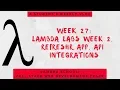 Lambda School Week 27 Lambda Labs Week 2 Full Stack Web Dev Academy