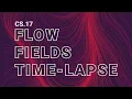 Creative Coding Time-lapse - Flow fields w React Three Fiber React js Three js