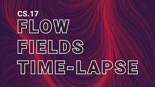 Creative Coding Time-lapse - Flow fields w React Three Fiber React js Three js