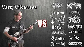 varg vikernes vs all black metal guitar riffs battle 