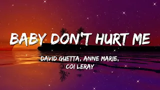 david guetta anne marie coi leray baby don t hurt me lyrics david guetta bebe rexha d4vd