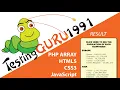 PHP Array HTML5 CSS3 and JavaScript all in one web page