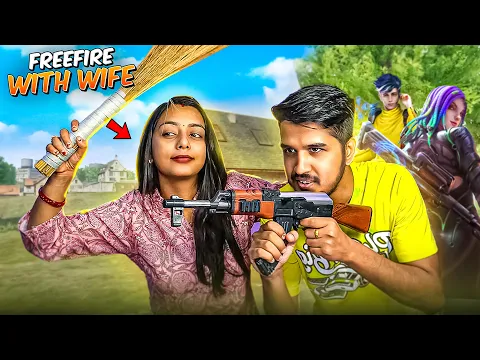 Download MP3 AmitBhai Plays Free Fire With His Wife 😍 First Time Reaction || Desi Gamers