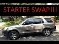How to change starter 2002 2003 2004 2005 2006 Honda CRV step by step