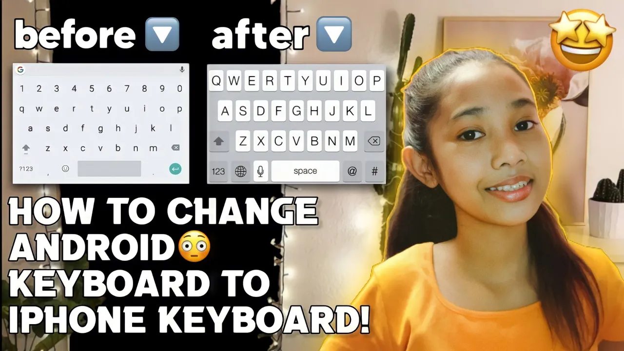 HOW TO CHANGE ANDROID KEYBOARD TO IPHONE KEYBOARD! |LOVELY UMALI