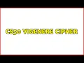 CS50 Vigenere Cipher