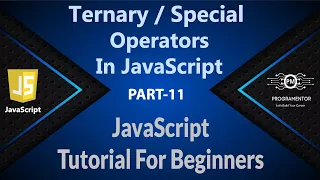 11 Ternary Operators In JavaScript JavaScript Special Operators JavaScript JS