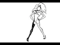 Drag queen death drop rough animation
