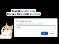 How to fill google form multiple times automatically with Borang Chrome Extension