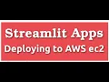 AWS EC2 Docker Deployment - Machine Learning Models with Streamlit framework