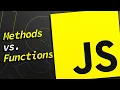 Methods vs Functions in JavaScript