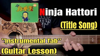 ninja hattori title song guitar lesson with tab 