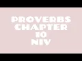 Proverbs 10 NIV Read by a Black Woman Spoken Word Style Bible Noir