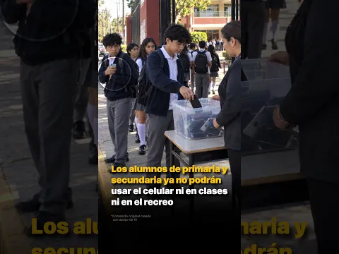 Los alumnos de primaria y secundaria ya no podrán usar el celular ni en clases ni en el recreo