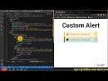 Custom Warning Alert Notification using HTML CSS and JavaScript