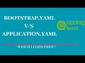 Bootstrap yaml vs Application yaml in spring boot