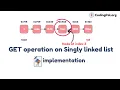 GET operation on Singly Linked List Algorithm and pseudocode PYTHON implementation CodingPal org