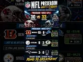 NFL Preseason Week 1 2 Results Latest NFL Scores