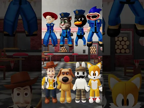 Roblox DamDam Didi Police vs Prison Challange Talking Tom #sonic #animalhospital #woody #toystory